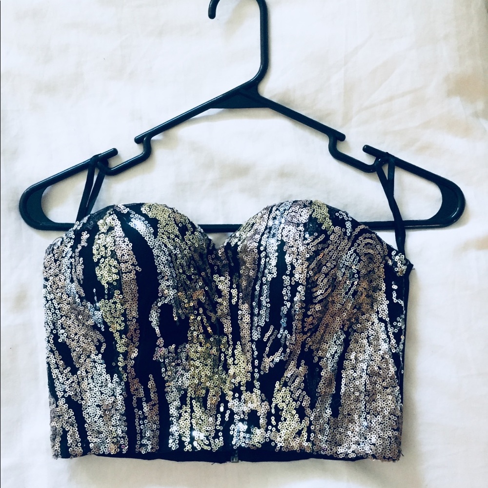 Festive sequin top